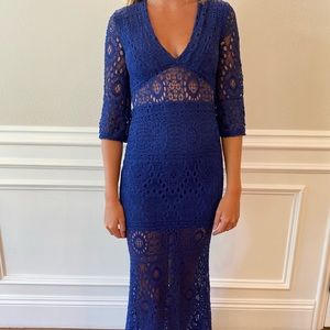 Nightcap stretch lace maxi dress, worn once